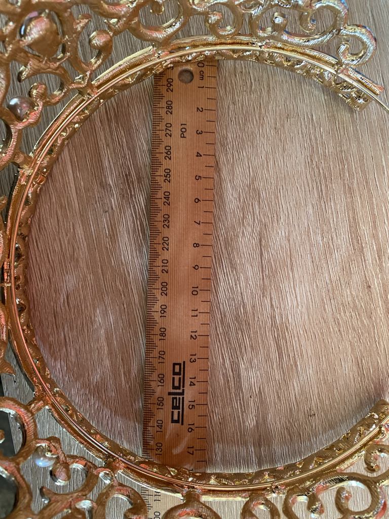 Grand Gold Crown with Faux Diamantes & Pearls
