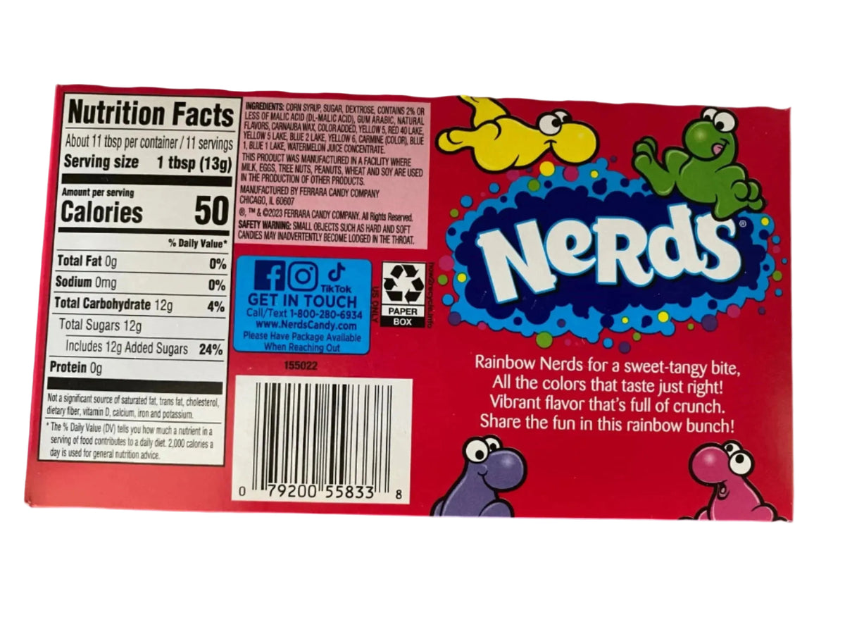 Rainbow NERDS movie box