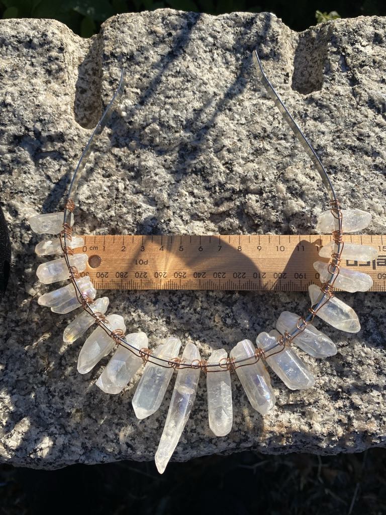 White Crystal Crown with Faux Crystals – Medieval/Fantasy Costume Accessory