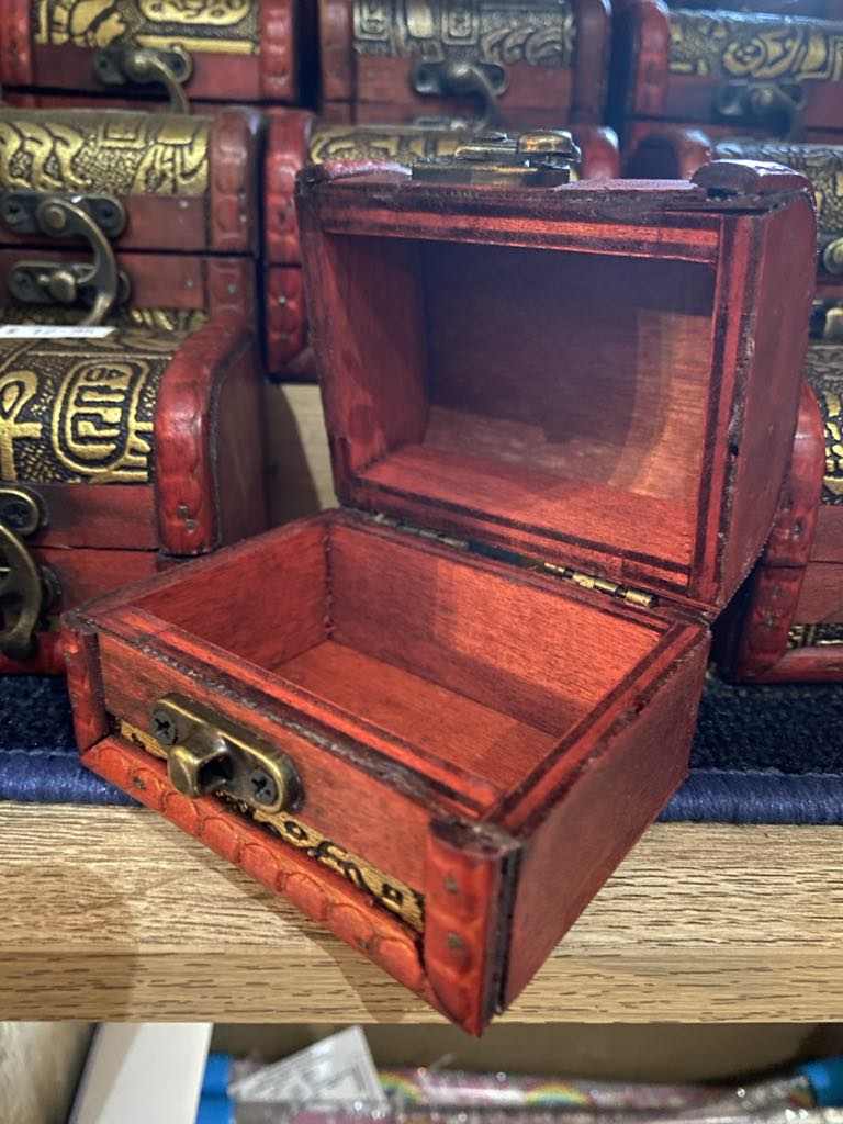 Treasure Box – Wooden Medieval/Fantasy Costume Accessory
