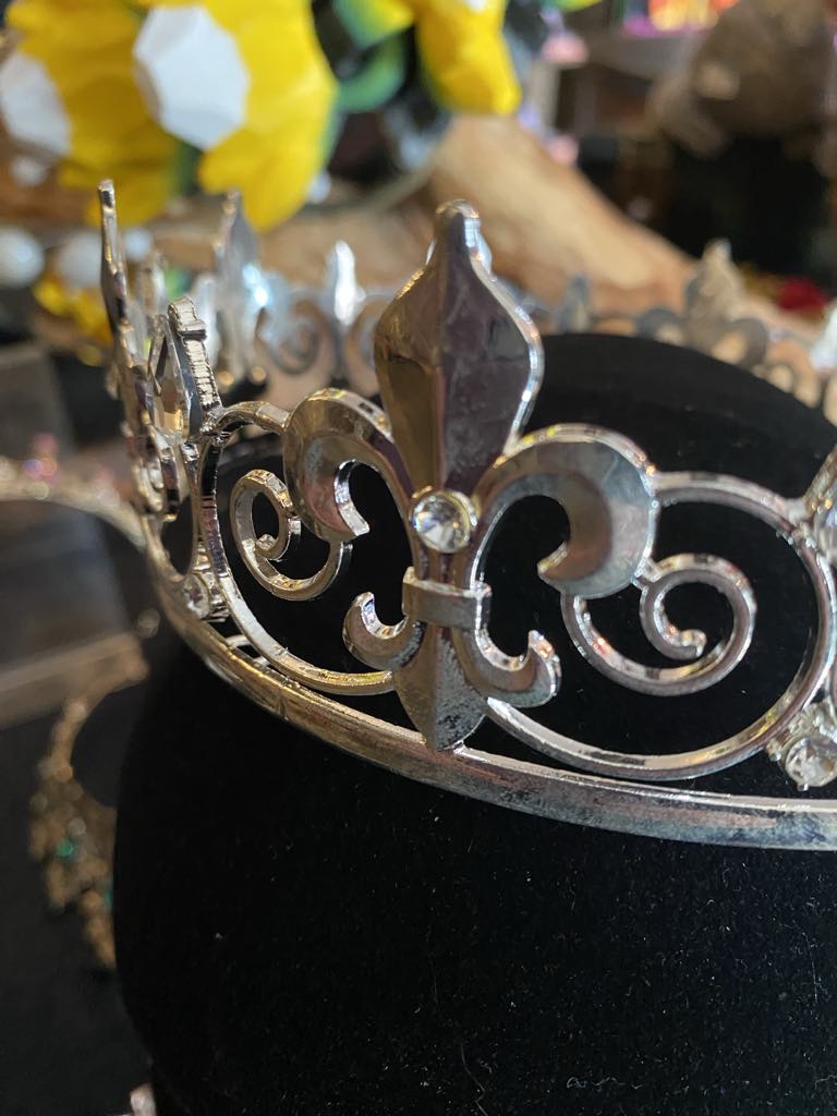 King’s Circlet Crown with Faux Diamonds – Gold or Silver