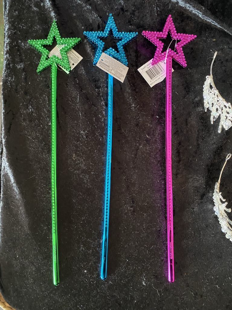 Bright Colored Star Scepters – 32cm Costume Accessories