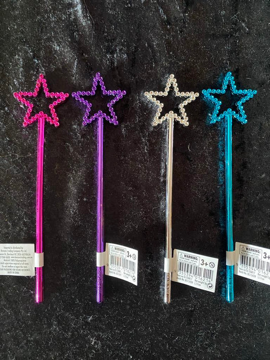 Bright Colored Star Scepters – 17cm Costume Accessories