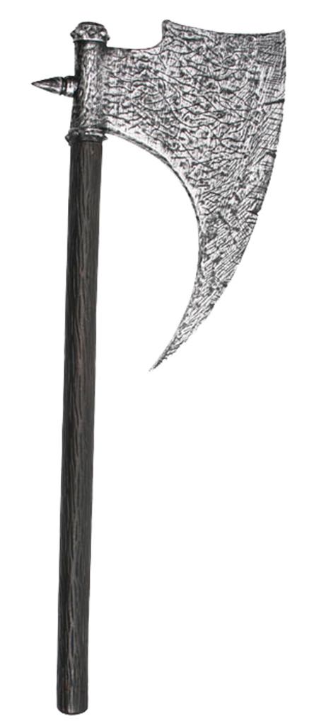 90 cm Axe Medieval Plastic Stone/Wood Look (Costume Toy)