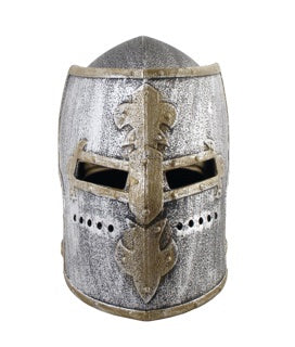 Knight Helmet – Adult - Sturdy Plastic Medieval/Fantasy Costume Accessory