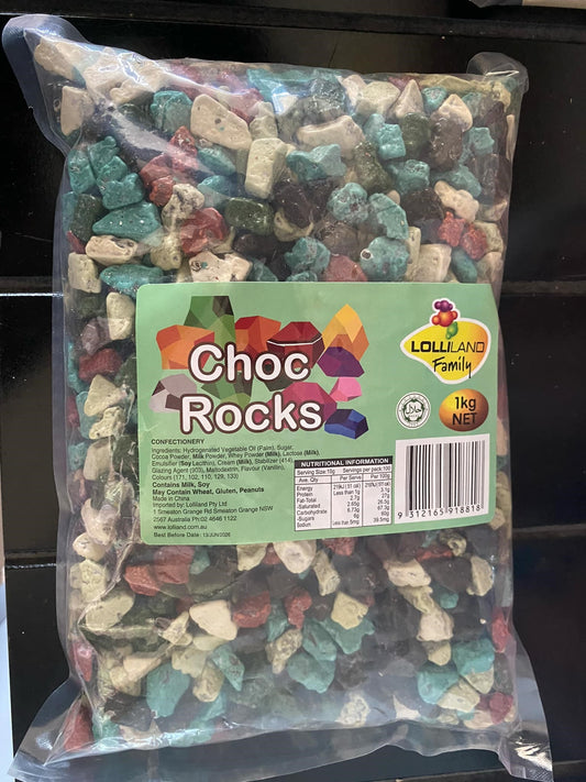 Chocolate rocks