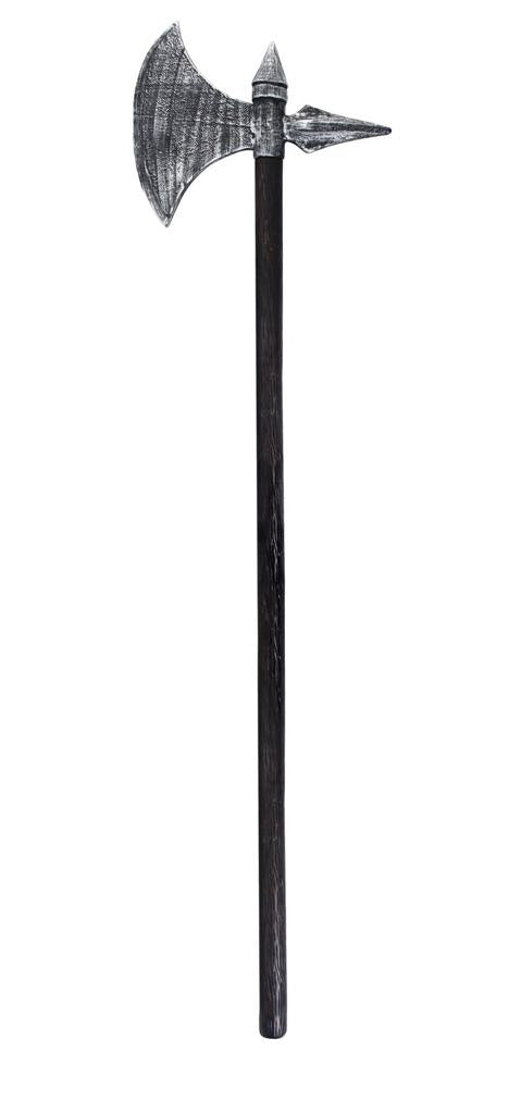 137cm Long Pole Axe – Sturdy Plastic Medieval/Fantasy Costume Accessory